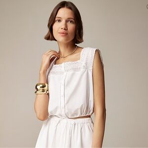 Jcrew Lace Trim Tank
